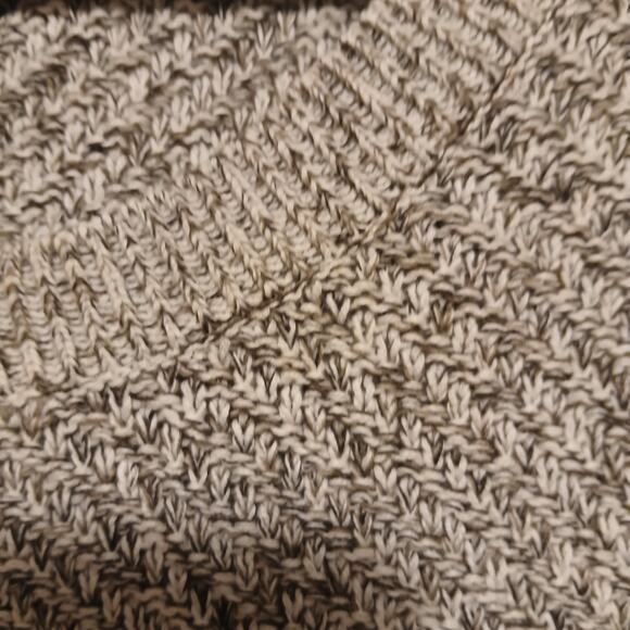 Style & Co Women's XL Heather Knit Cable Fringed Bottom Sweater Dress Gothic - Picture 5 of 9